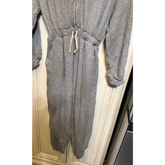 Zara Girls Zip-up Drawstring Waist Hooded One Piece Jumpsuit Gray Sz 10 NWT - Picture 11 of 12